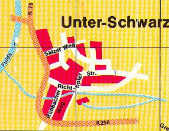 ältere Straßenkarte