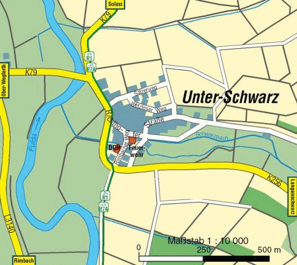 Die Straßen von Unter-Schwarz
